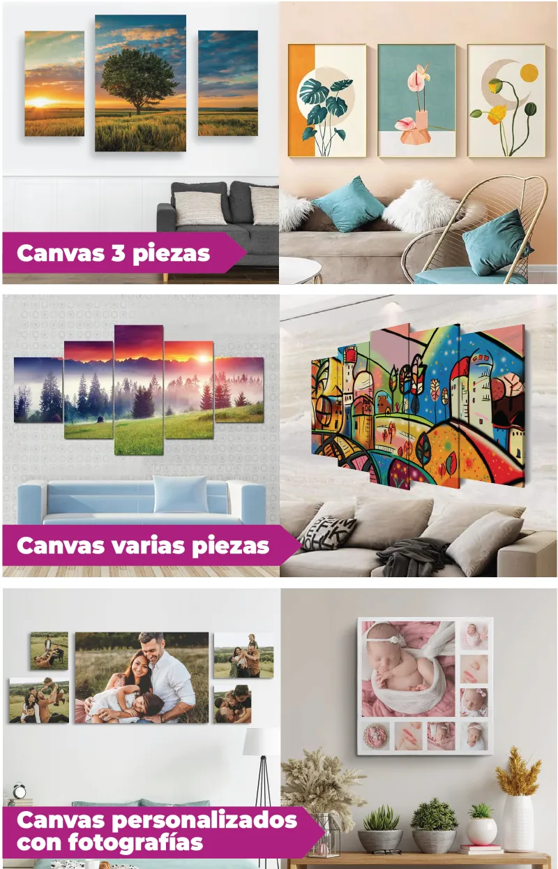 Cuadros canvas personalizados